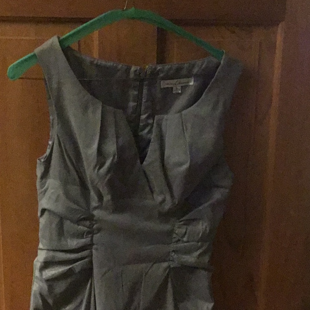 Very flattering silver tone Women’s dress